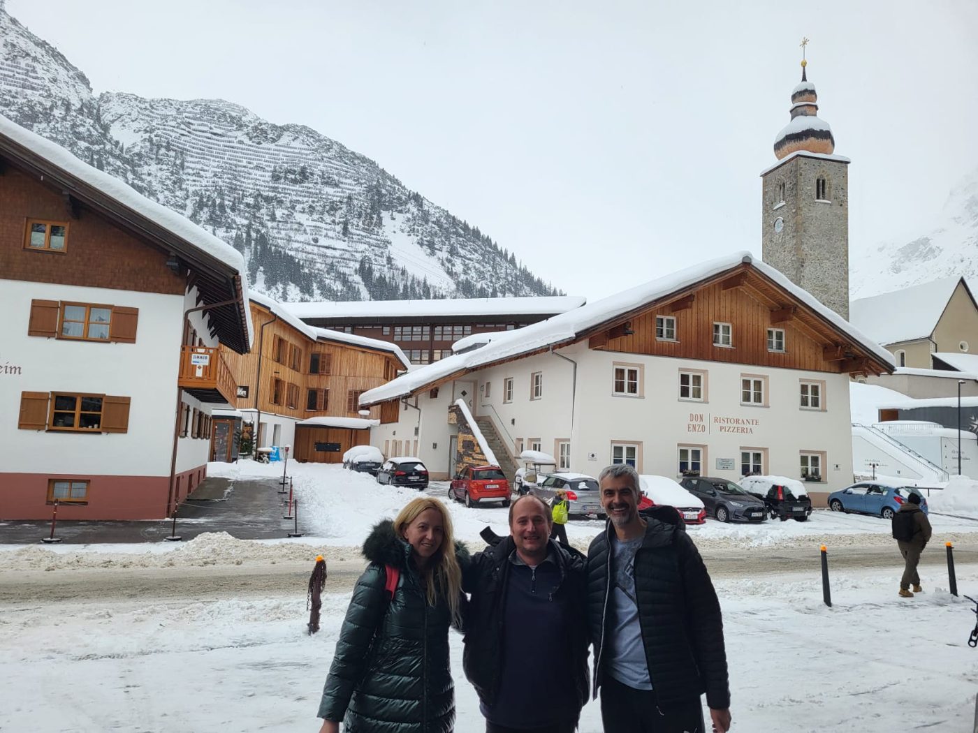 Guided tour in an alpine village